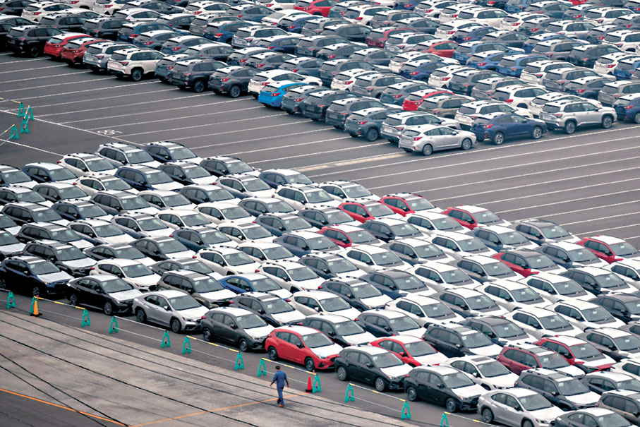 ●美國關稅嚴重影響日本汽車業出口。 法新社