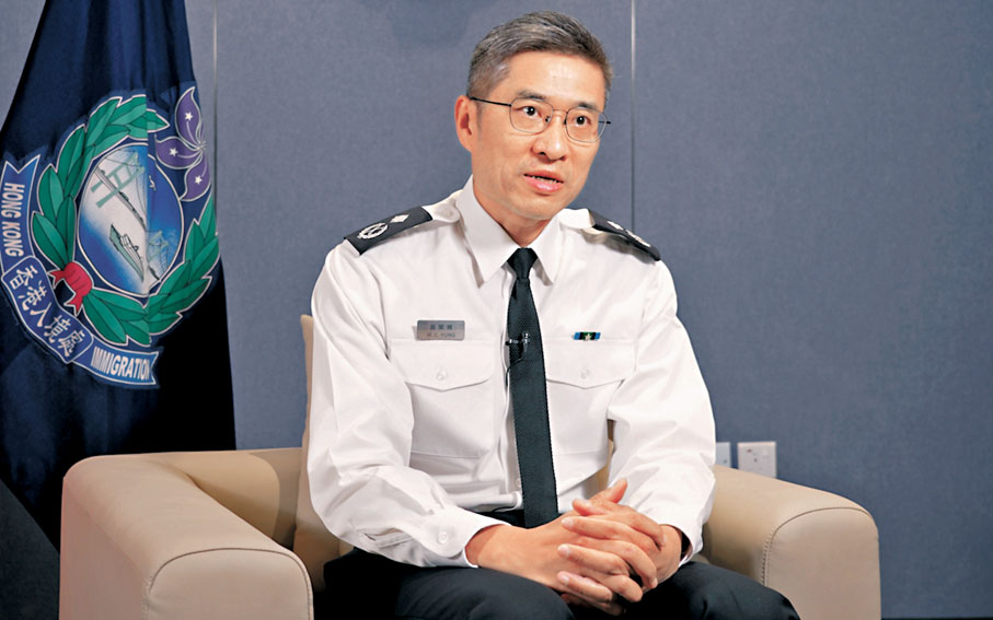 ●入境處助理處長（簽證及政策）翁榮楨。 大公文匯全媒體記者權世平  攝