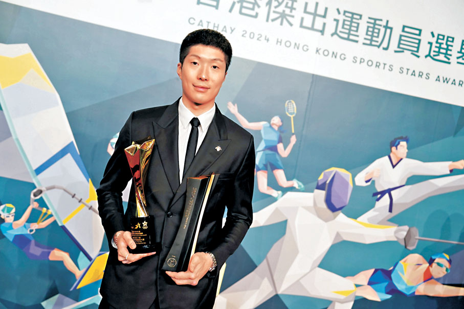 ●張家朗成就「星中之星」四連霸。香港文匯報記者葉詩敏  攝