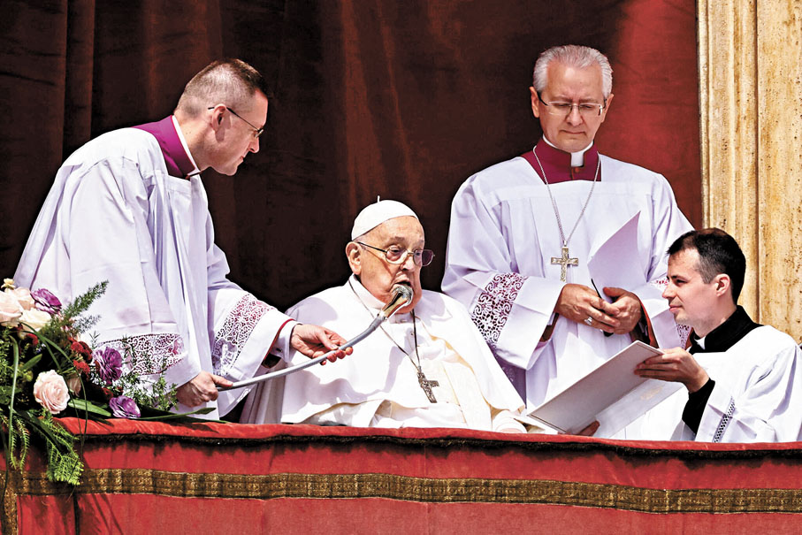 ●方濟各發表「最後文告」。 路透社