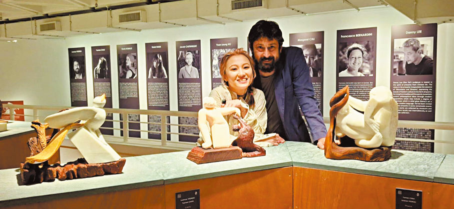 ●周圓緣（左）與羅倫佐·韋若利。主辦方供圖