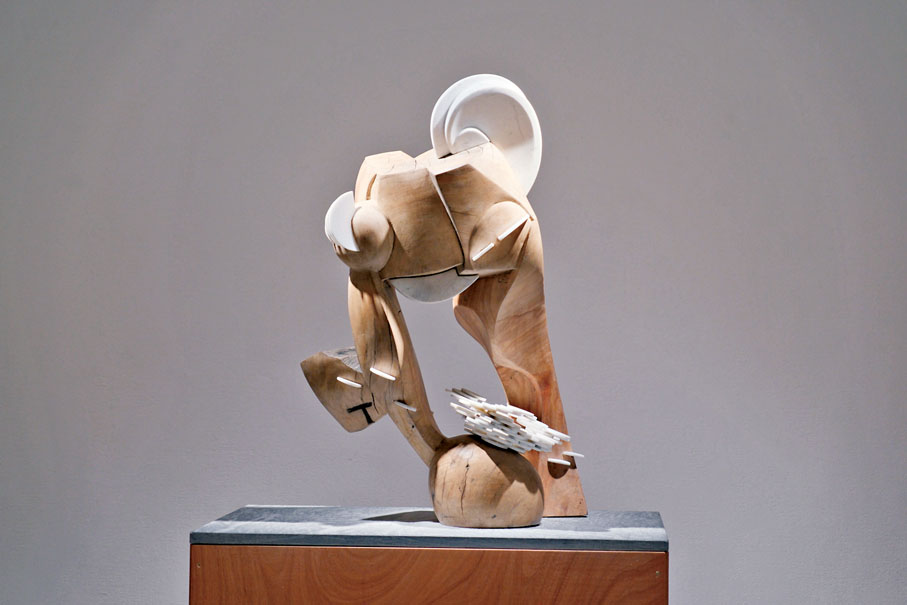 ●奧利朗·布辛和朱卓慧以月亮為主題的創作。