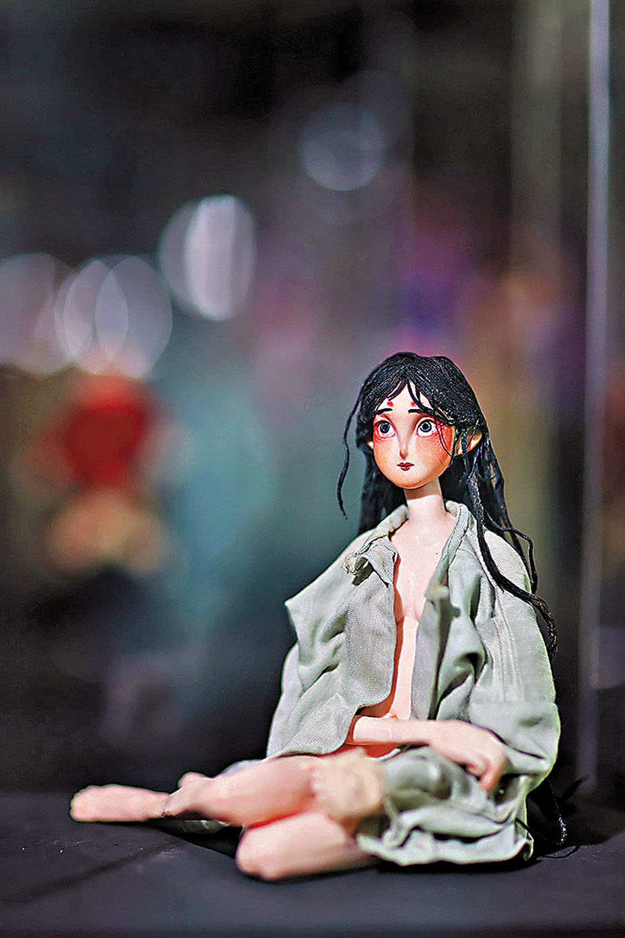 ●中國美術學院學生參與創作的實物人偶。