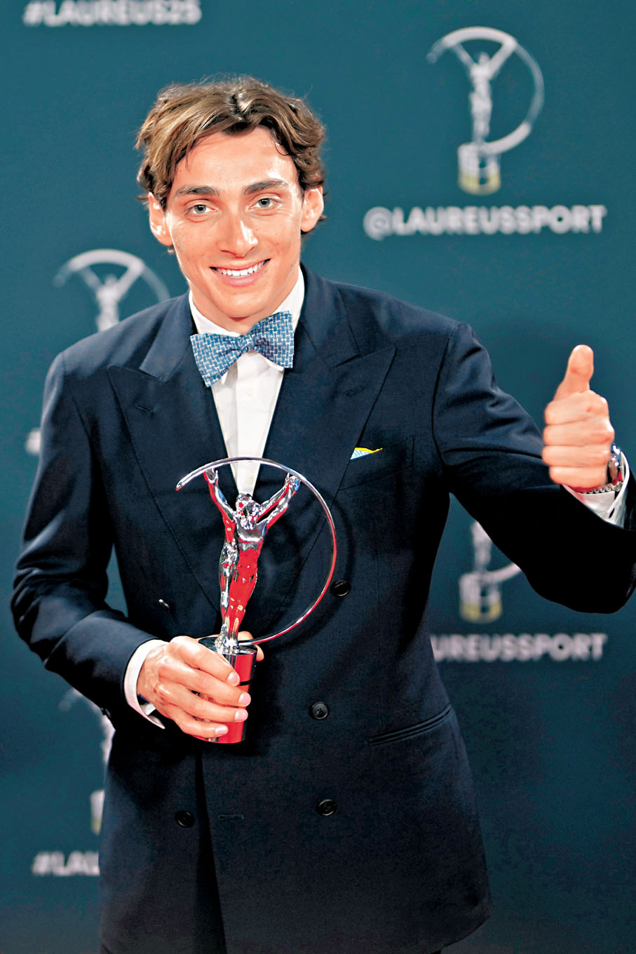 ●杜普蘭蒂斯坦言，奪得勞倫斯年度最佳比奧運金牌難度更高。美聯社