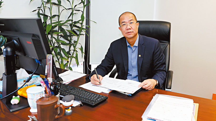 ●陳瑞東表示，IP產業將成為打造香港文旅融合的核心。香港文匯報記者黃艾力  攝