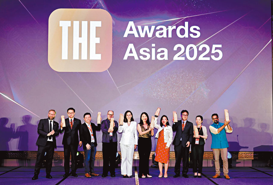 ●THE亞洲大獎2025，22日晚向10項大獎得獎代表頒獎。 THE圖片