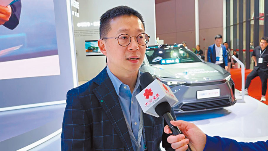 ●小馬智行公關負責人戴敦峰。香港文匯報記者孔雯瓊  攝