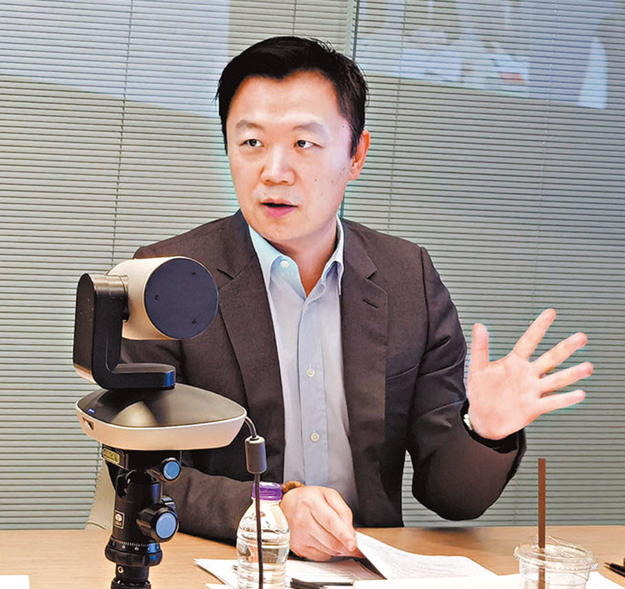 ●貝恩公司周浩。記者章蘿蘭  攝