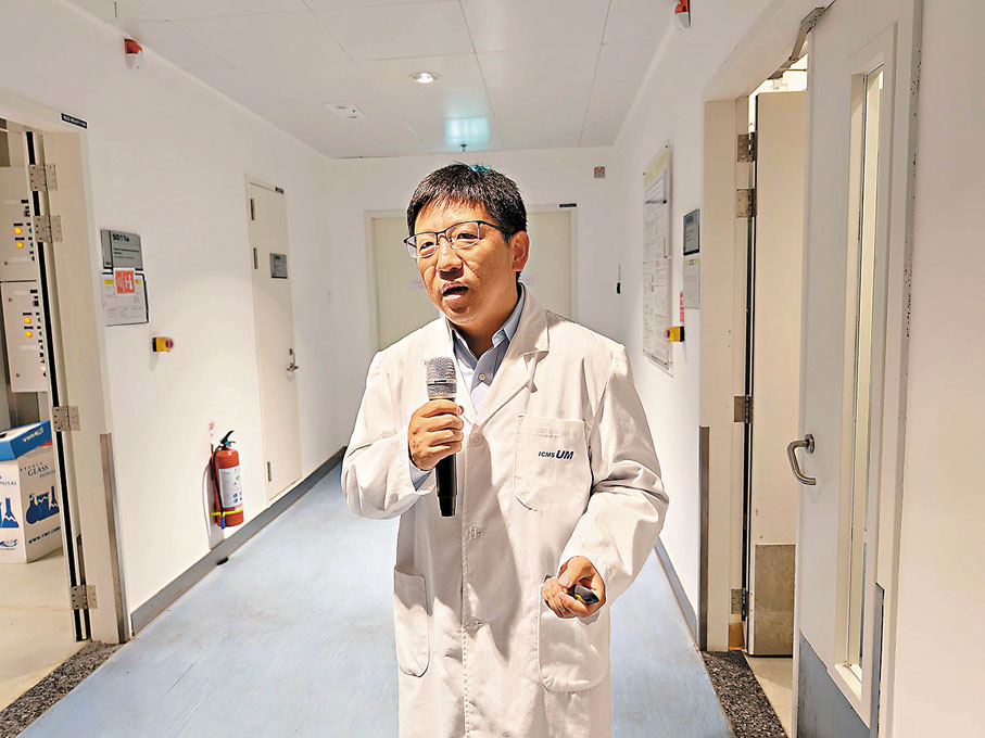 ●澳門大學中華醫藥研究院副院長路嘉宏。香港文匯報記者帥誠 攝