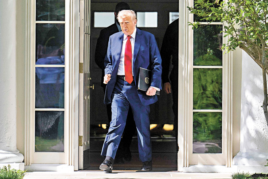 ●特朗普關稅政策或造成全球貿易因地緣政治分裂。 法新社