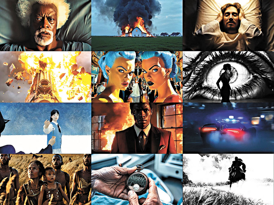 ●「AI電影節」部分入圍短片作品。科大供圖