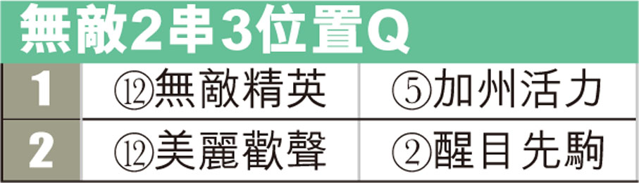 無敵2串3位置Q
