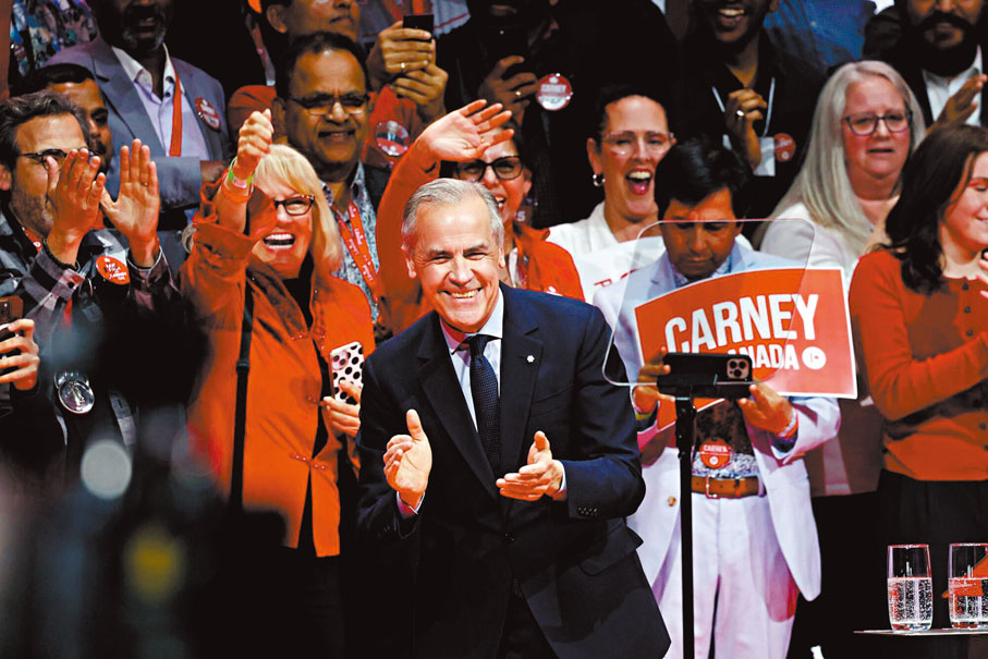 ●卡尼勝選後與特朗普通電話。 彭博社