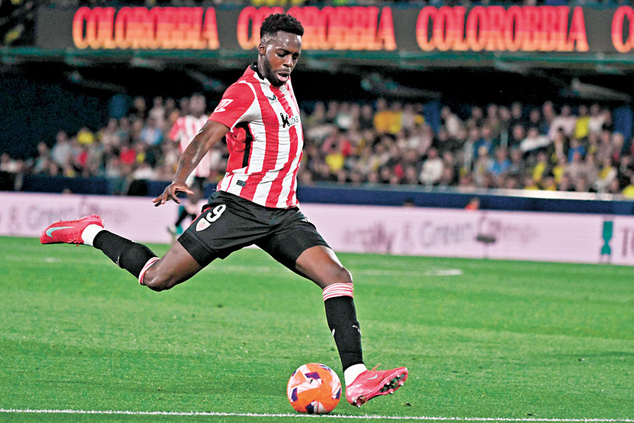 ●伊拿基威廉斯善於利用高波和短傳製造攻勢。資料圖片