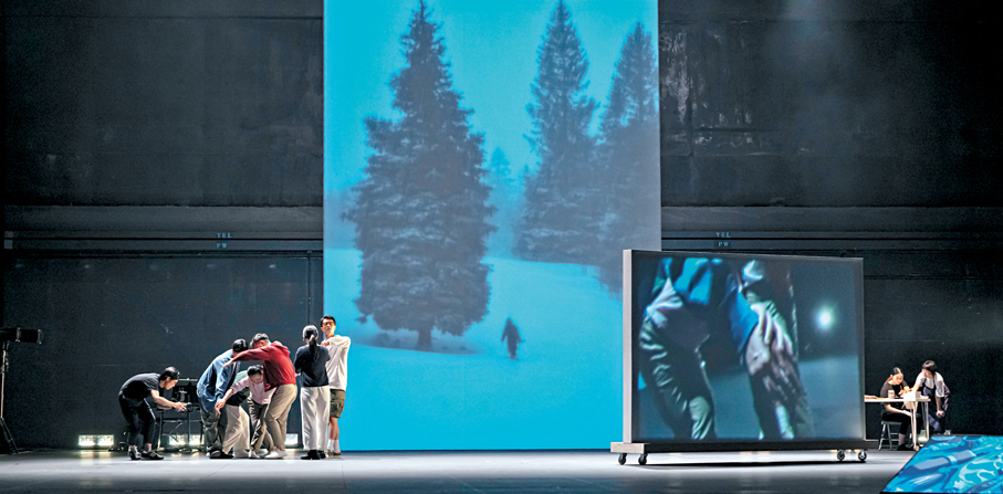 ●2024年,《A.I.時代與梁祝的繼承者們》進行了階段展演。 攝影:Thomson Ho