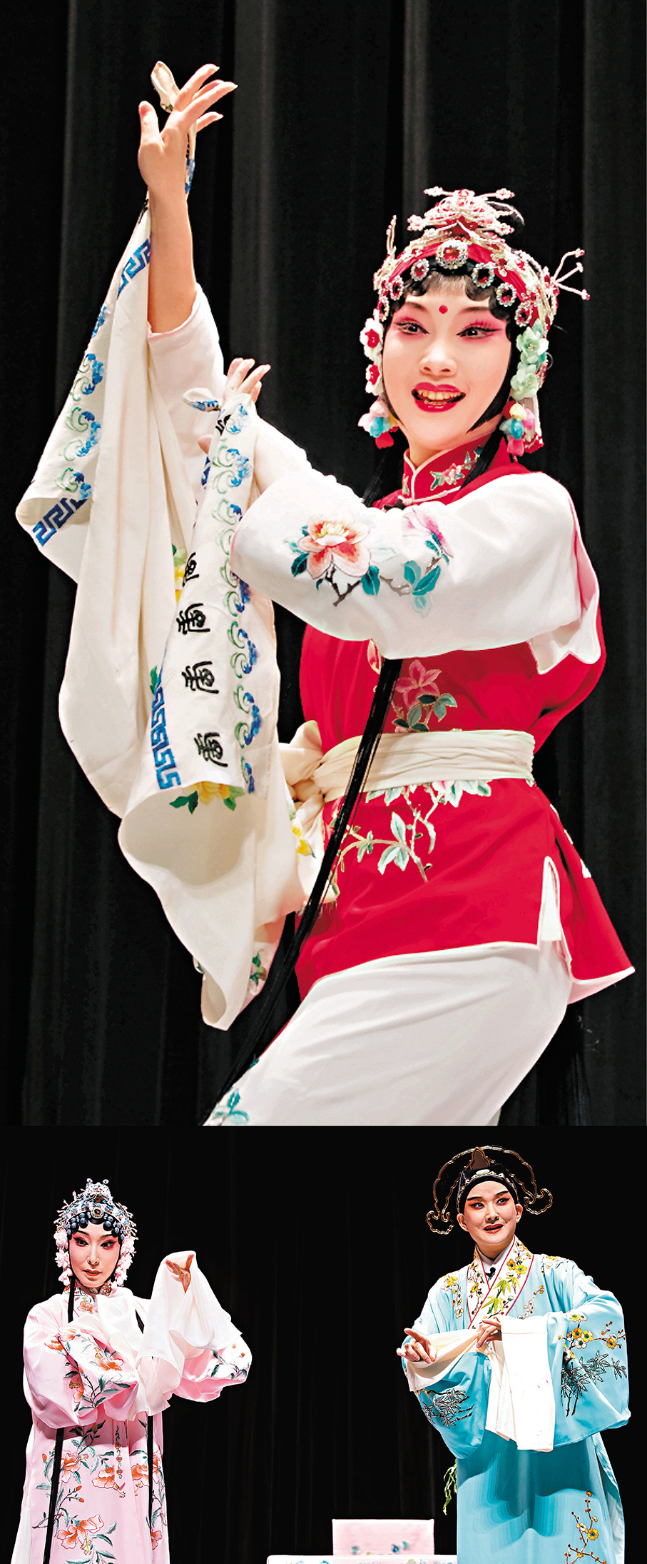 ●上海昆劇團的演員在日本東京早稻田大學演出昆曲《牡丹亭》中的經典選段,掌聲不斷。