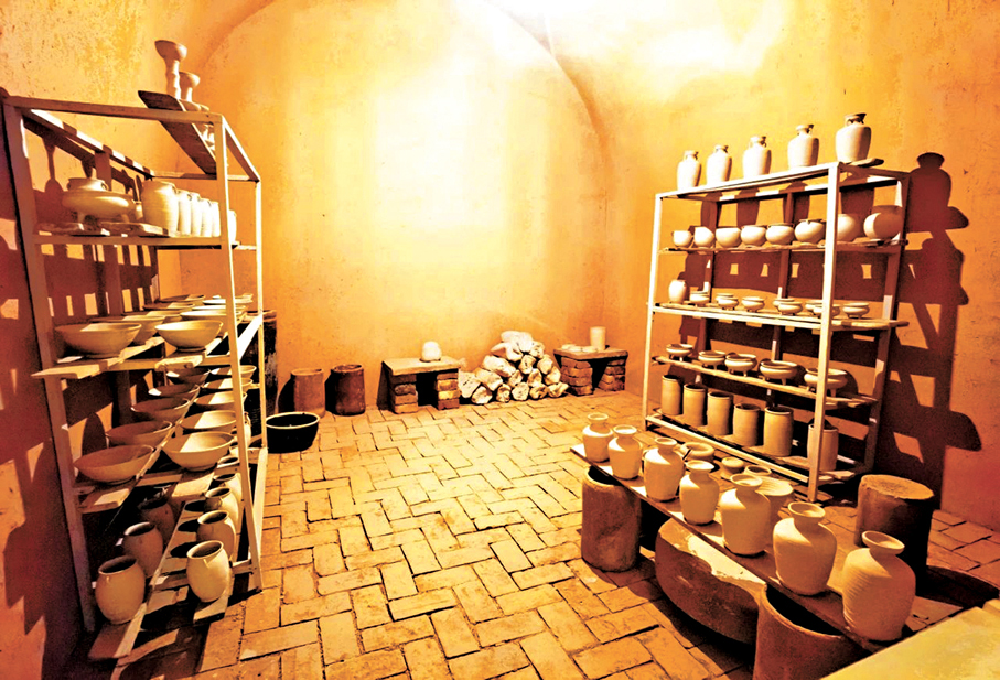 ●陳爐古鎮的製瓷工坊。