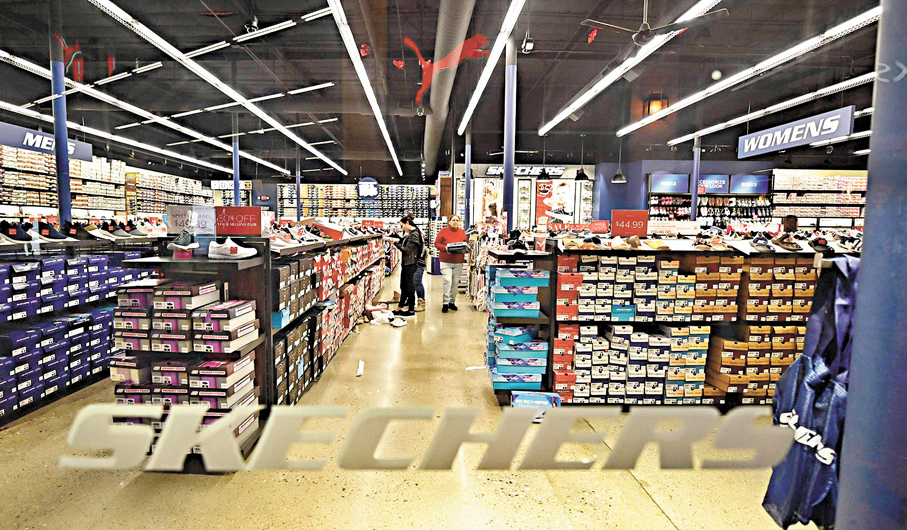 ●Skechers參與聯署,呼籲豁免關稅。 資料圖片