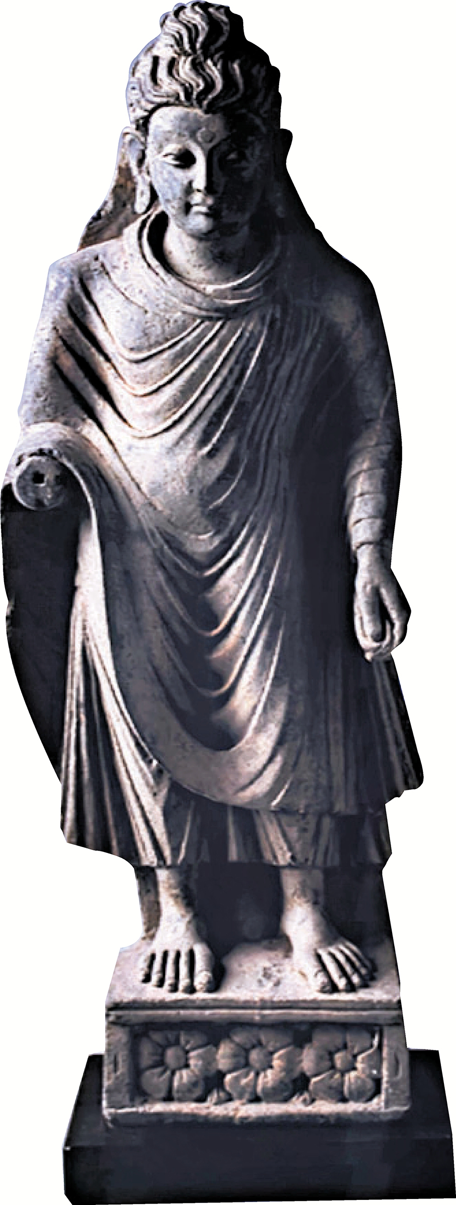 ●犍陀羅釋迦牟尼灰石造像