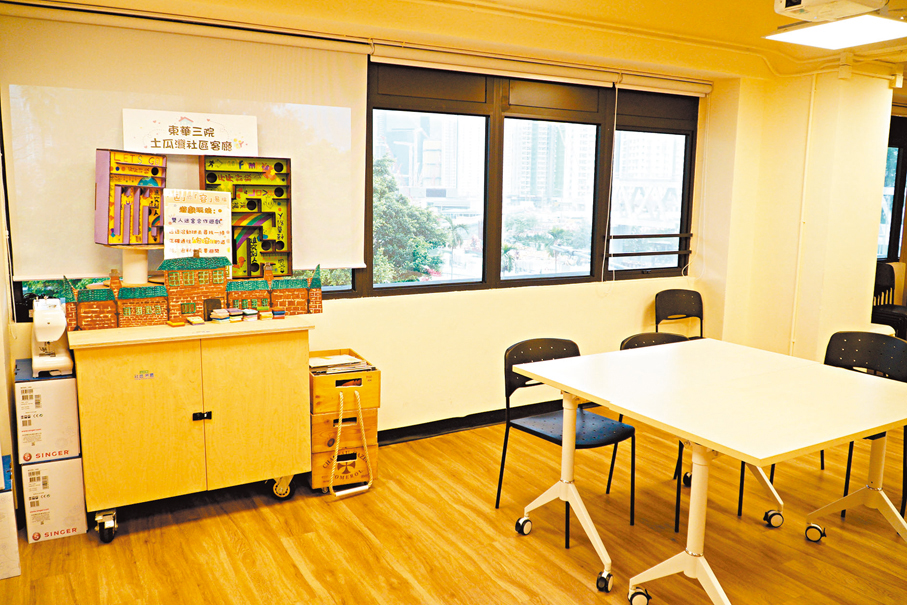 ●華潤隆地創紀錄以約120日打造了目前全港最大「社區客廳」。大公文匯全媒體記者葉紫翎 攝