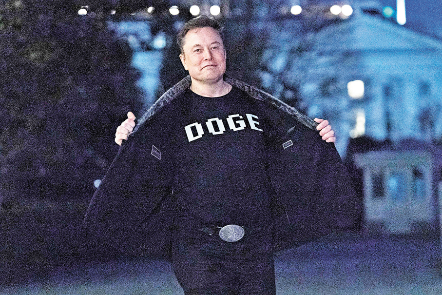 ●特朗普與馬斯克關係密切，前者推廣星鏈有利益輸送之嫌。 資料圖片