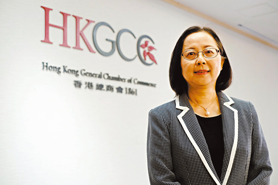 ●香港總商會主席陳瑞娟。香港文匯報記者涂穴 攝