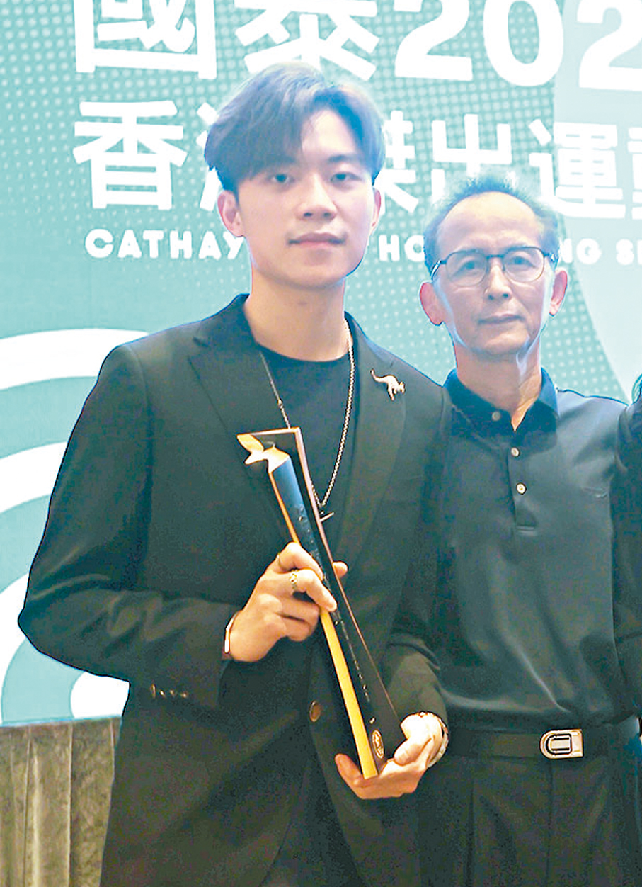 ●張家瑋亦在李子豪的球室練習。 資料圖片