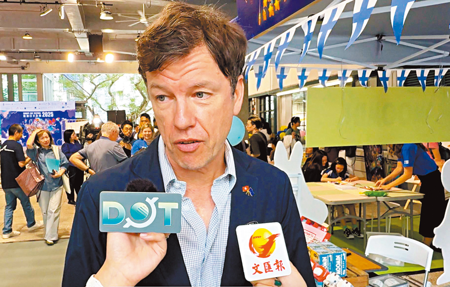 ●歐盟駐港澳辦事處主任盧效偉。大公文匯全媒體記者王嘉晨 攝