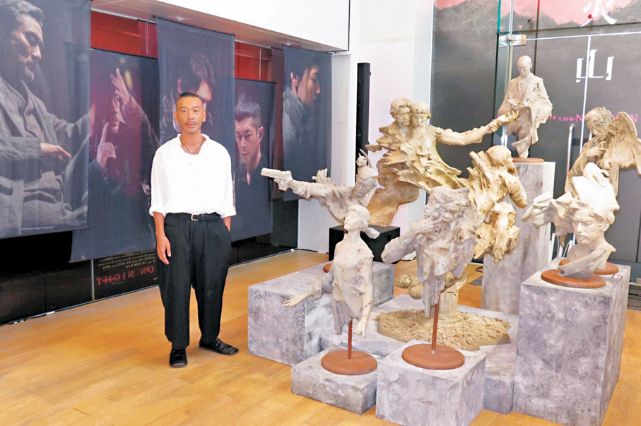 ●麥浚龍執導的電影《風林火山》正舉行展覽。 阿祖  攝