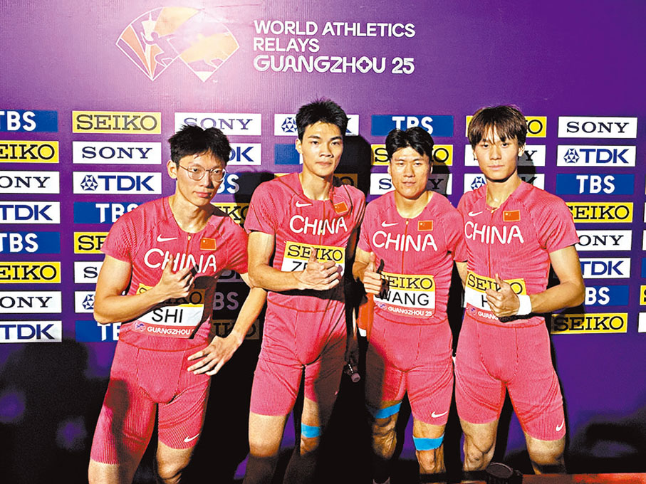 ●國家隊男子4×100米接力賽選手均為「00後」，平均年齡僅20歲。