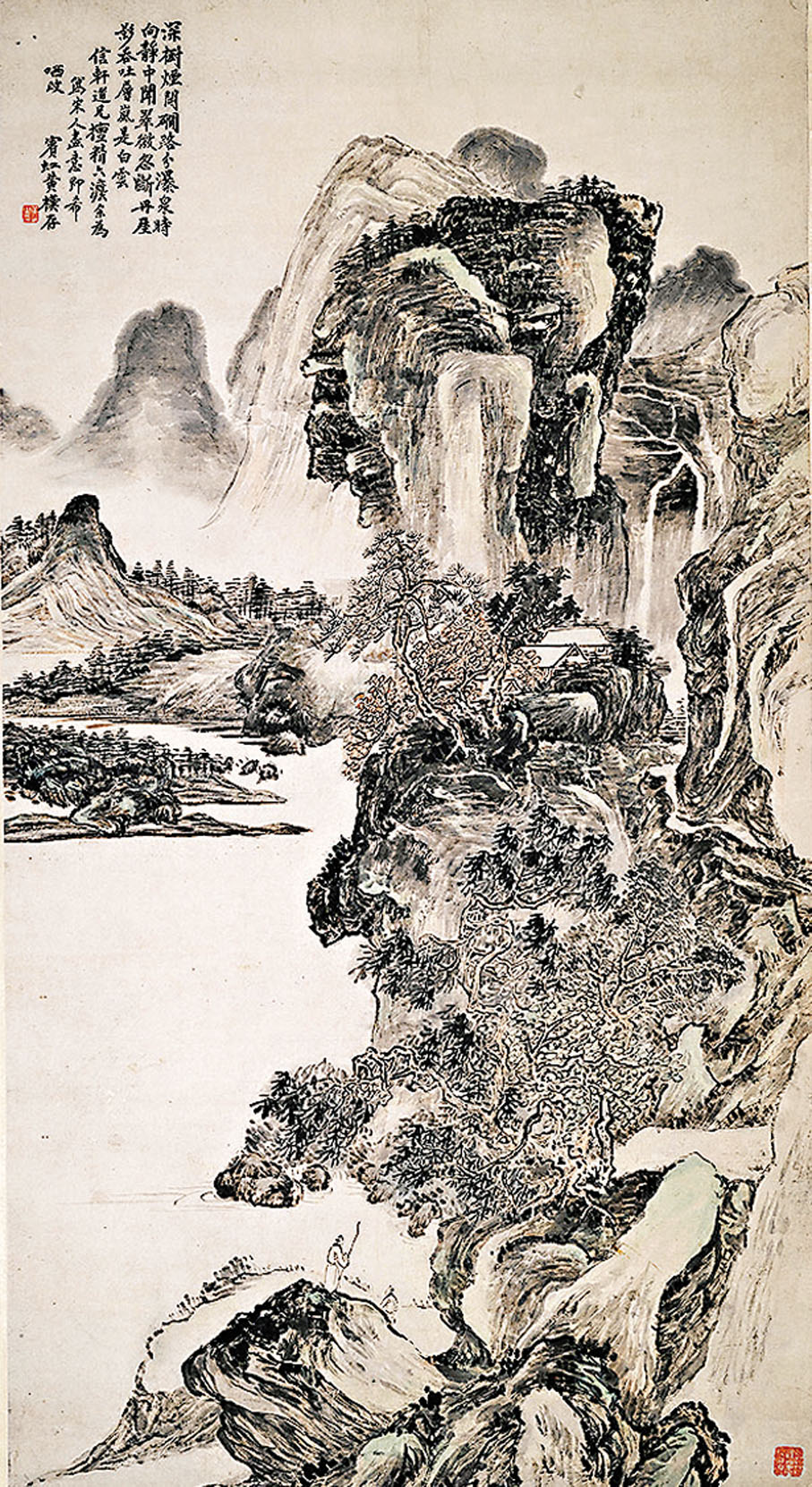 ●浙江省博物館藏《擬宋人畫意》圖軸