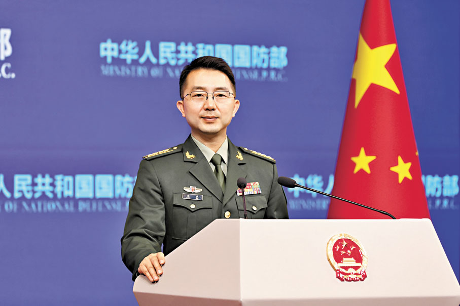 ●新任國防部新聞發言人蔣斌。網上圖片