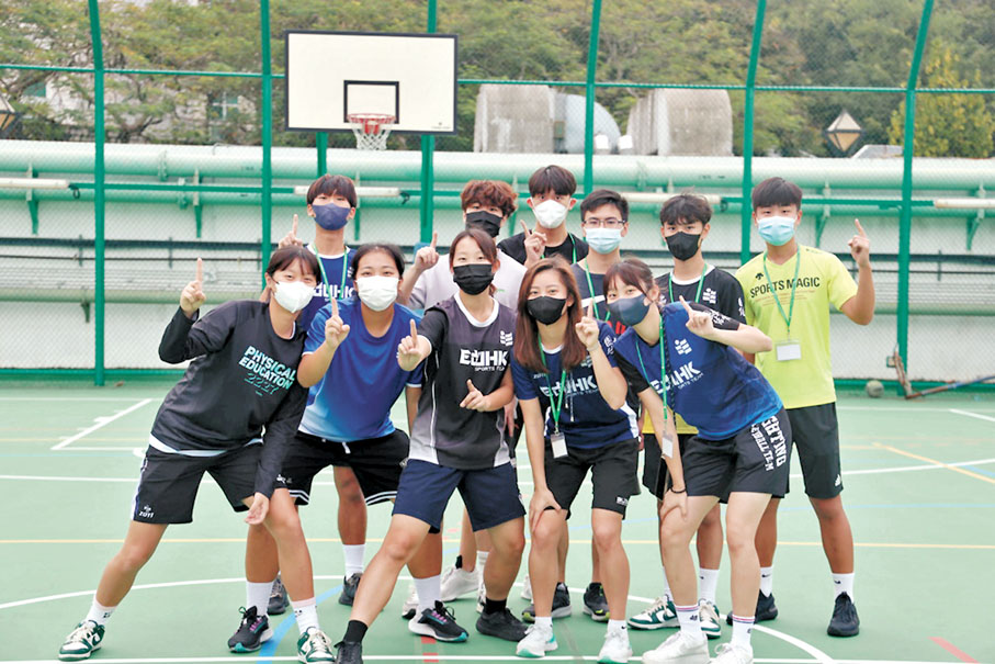 ●教大學生參加籃球比賽。 教大圖片