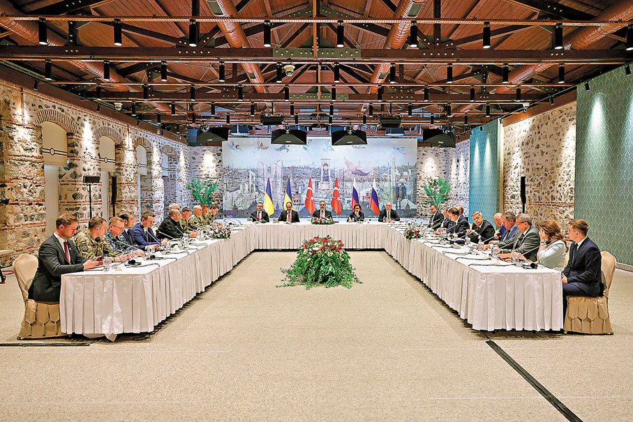 ●俄羅斯代表團被指在會上提出多項要求。 資料圖片