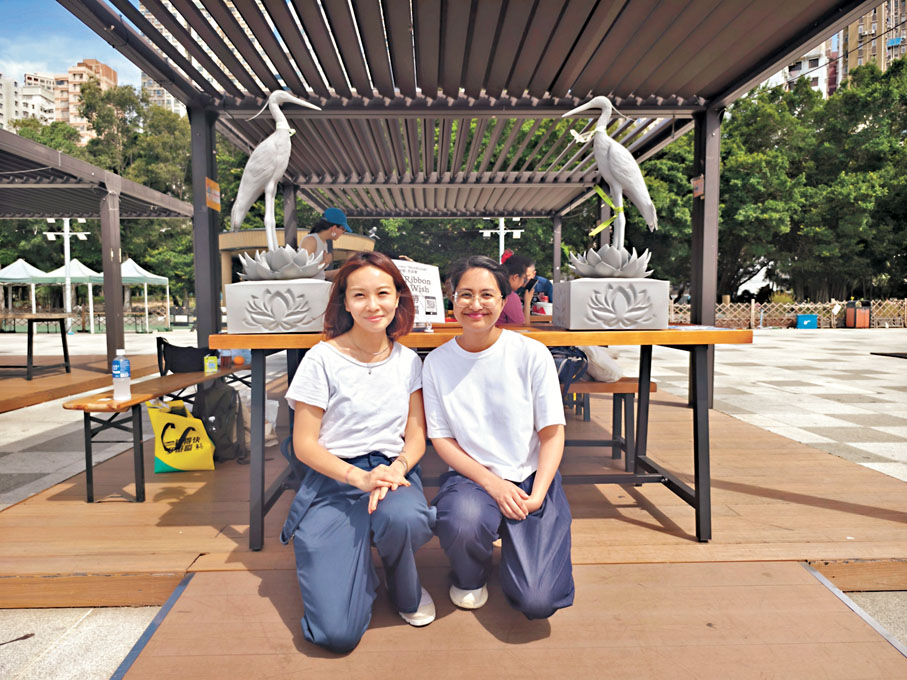 ●吳玳誼（左）與Sharu B. Sikdar共同打造了「小白鷺之旅」。