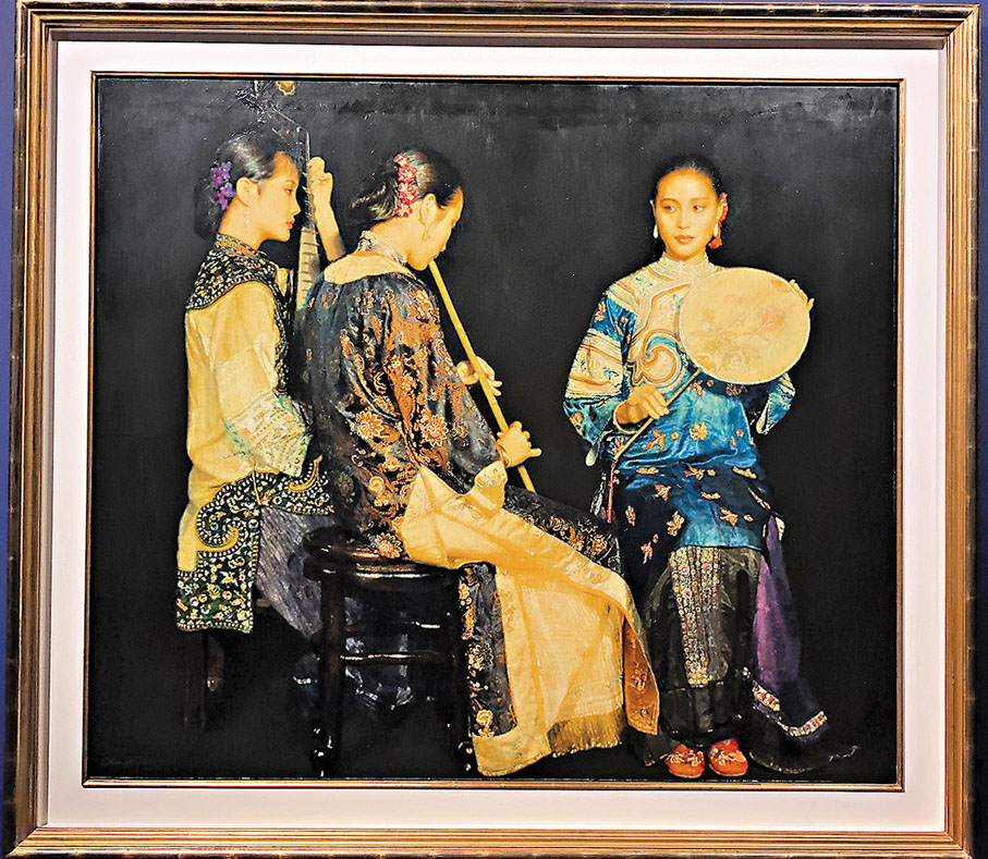 ●《潯陽遺韻》，1991年，布面油彩，私人收藏