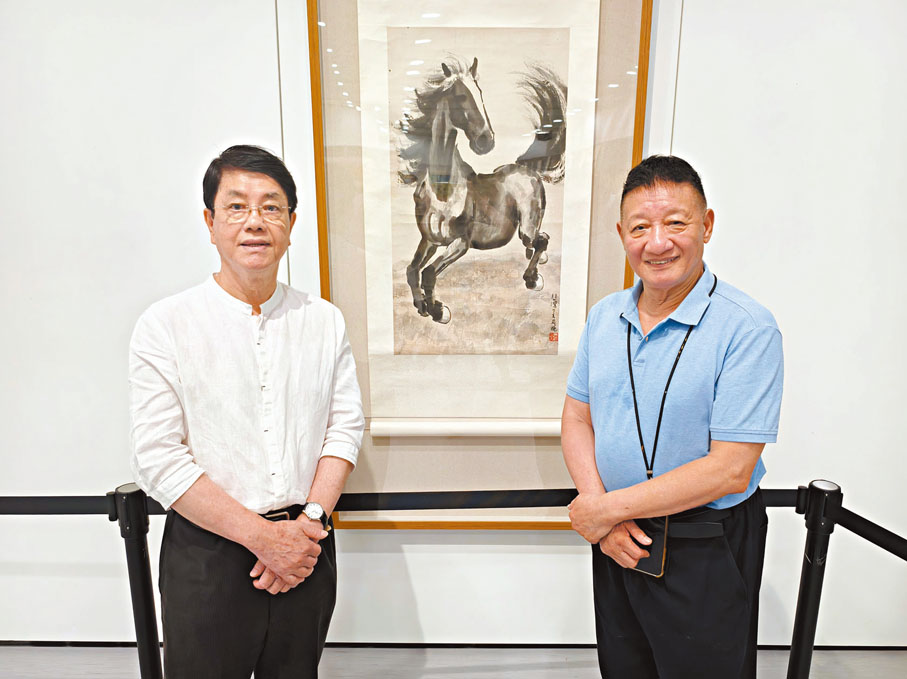 ●沈平（右）與許昭奇 。 雨竹 攝