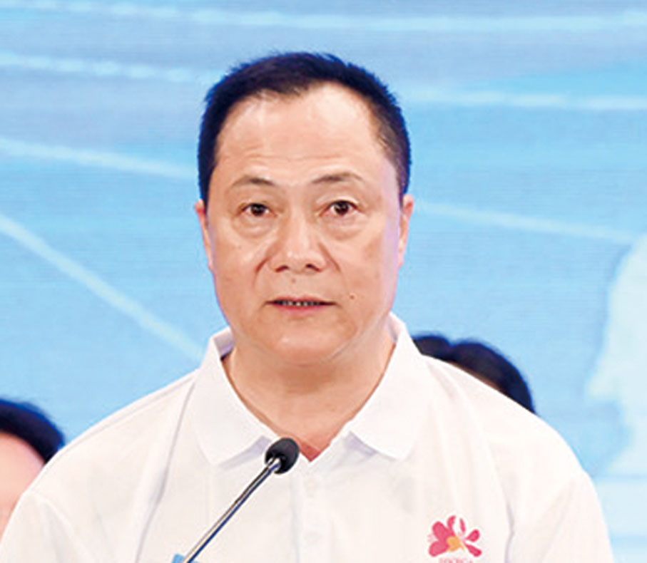●張廣軍在啟動禮上致辭。