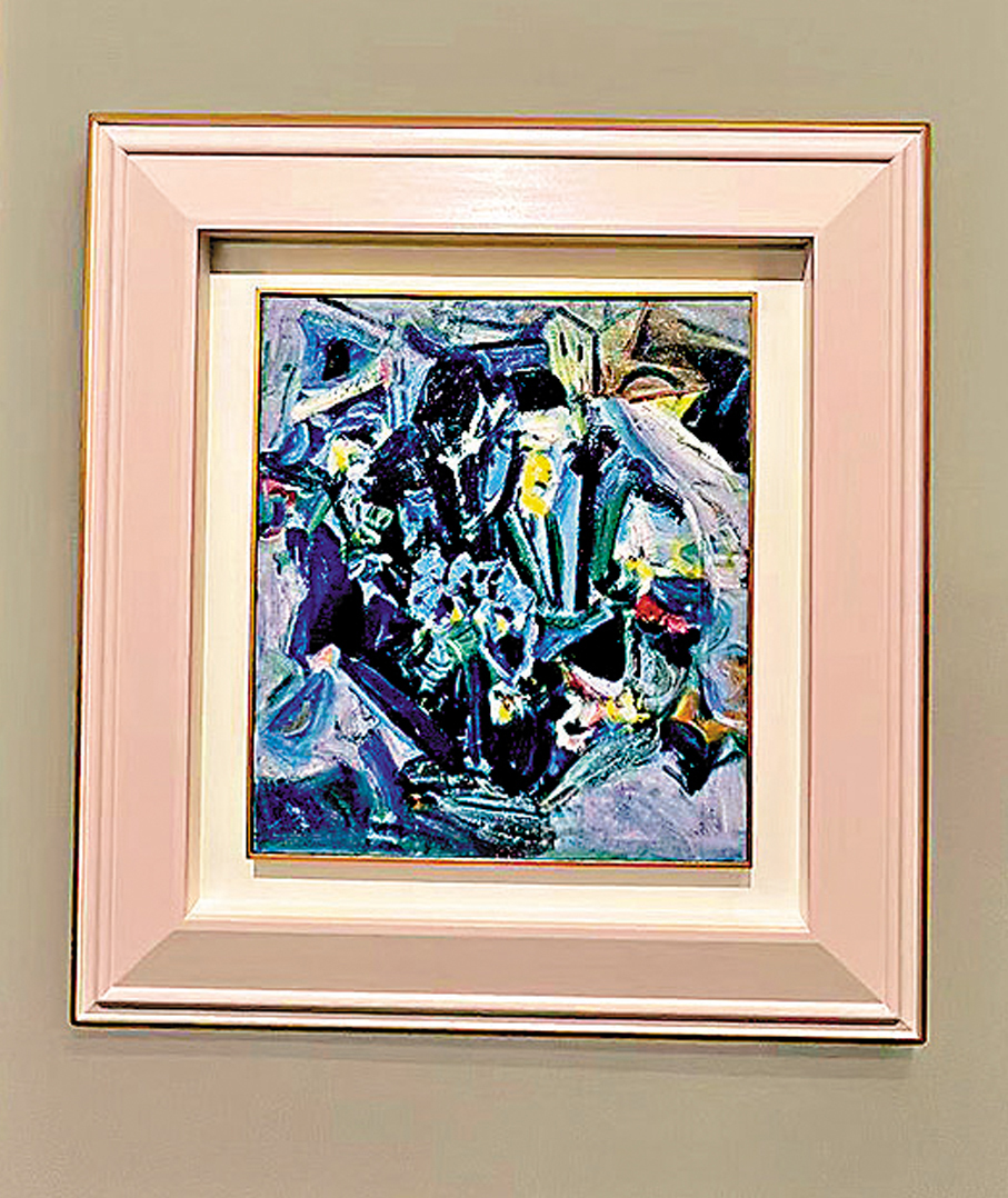 ●吳大羽油畫作品《花之魂》。