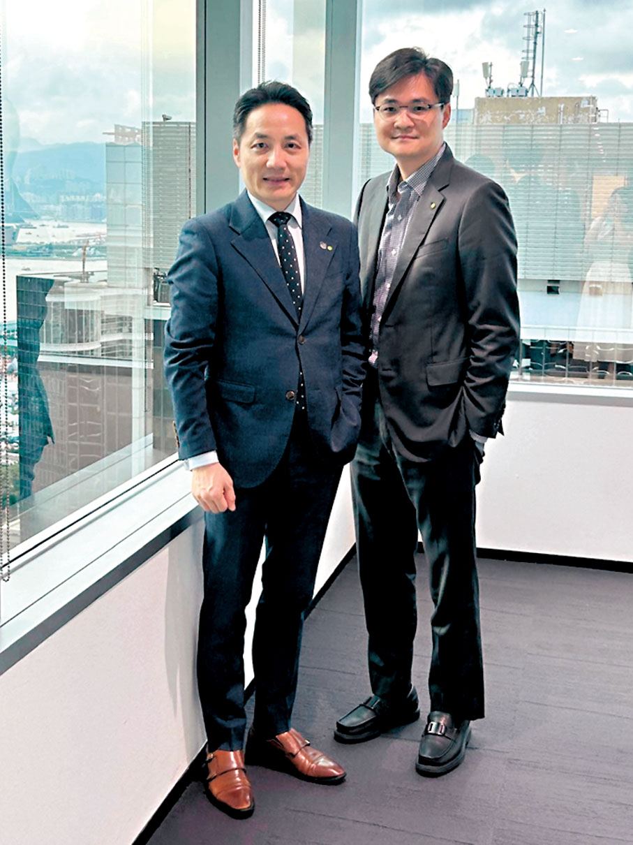 ●左起:歐振興、劉明揚。香港文匯報記者莊程敏 攝