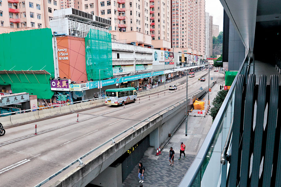 ●將由私營機構興建連接淘大花園至東九文化中心的行人天橋。香港文匯報記者北山彥 攝