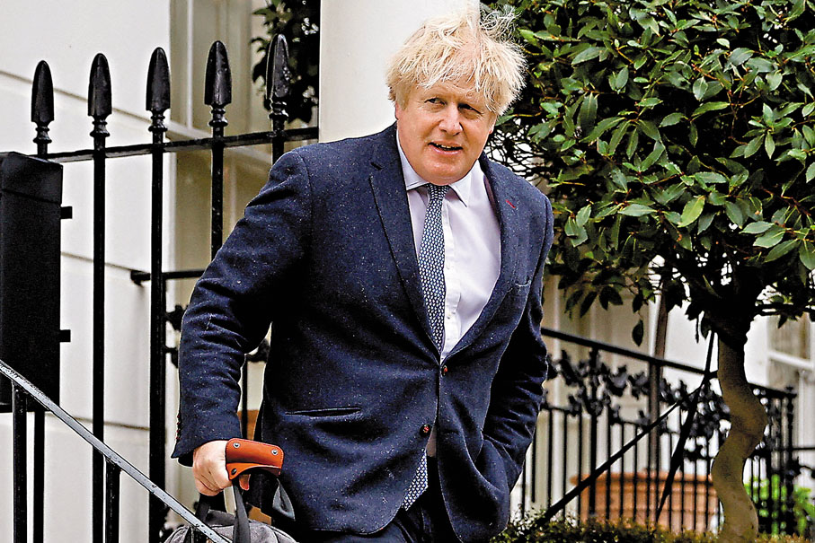 ●英國一項民調顯示,保守黨若由約翰遜領軍,將以26%支持率重奪榜首。 資料圖片