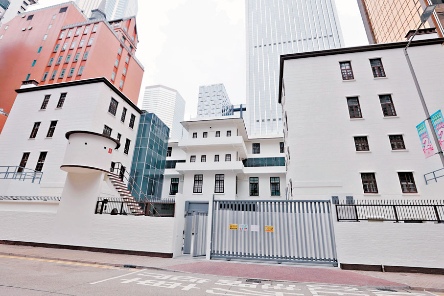 ●圖為以舊灣仔警署作為選址的國際調解院總部。 香港文匯報記者北山彥 攝
