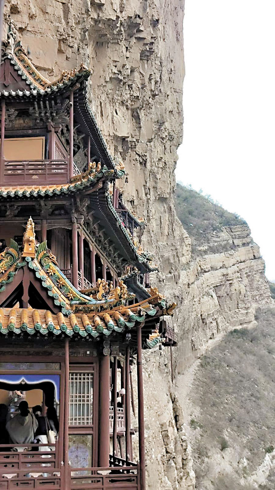 ●真實的懸空寺遠比任何遊戲更令人驚嘆。