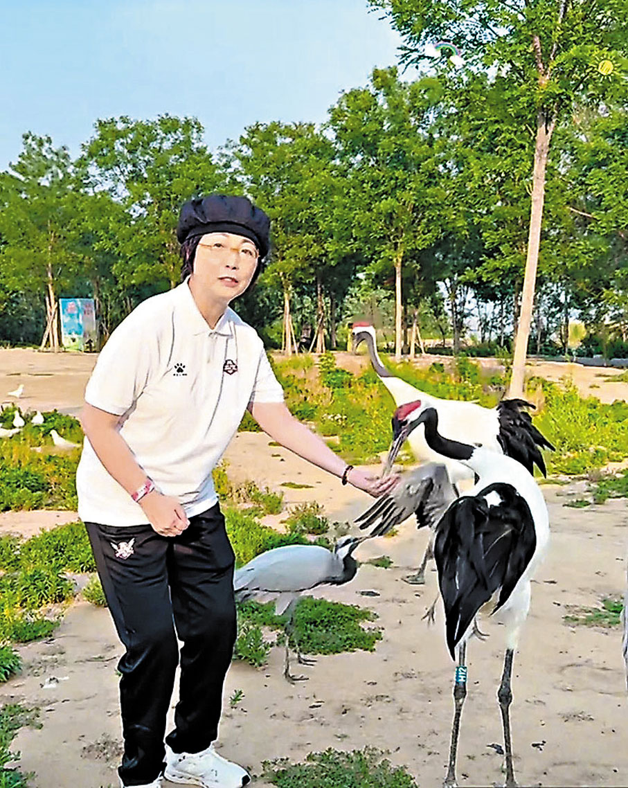 ●苑瓊丹參觀衡水湖。受訪者供圖