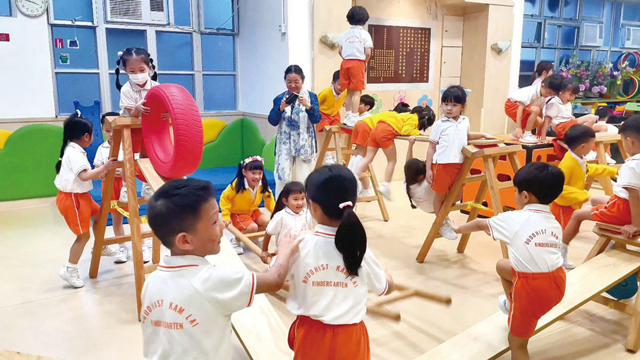 ●「安吉遊戲」訪校活動照片。