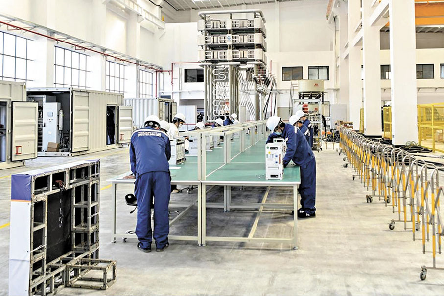 ●揭陽明陽海上風電裝備製造基地項目投產。網上圖片