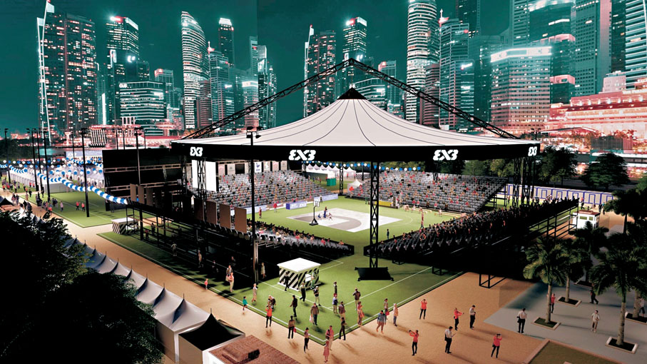 ●FIBA 3×3世界巡迴賽過去三年在維園上演,大受好評。 資料圖片