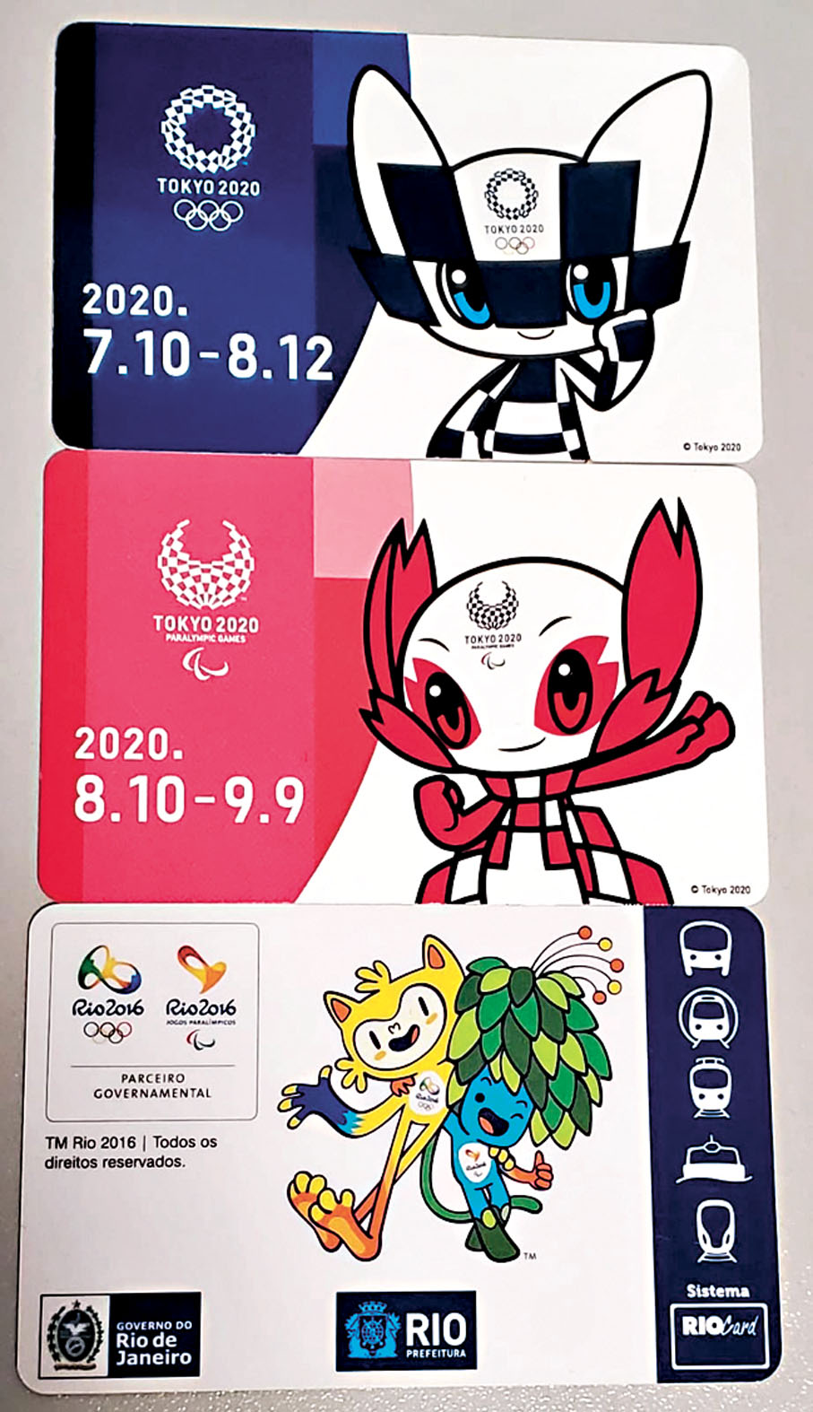 ●奧運會發給傳媒免費乘當地公共交通工具卡。作者供圖