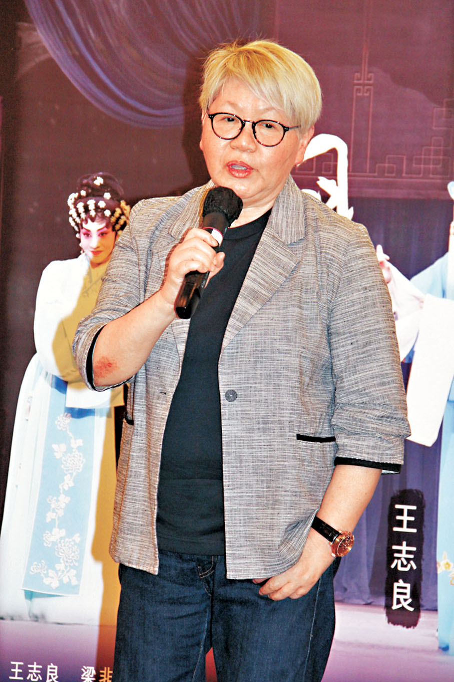 ●彭美施透露粵劇版《新龍門客棧》製作費逾7位數。 達里 攝